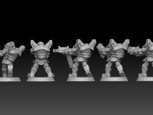 Astroknight Megapack Barehead Edition 3D प्रिंट मॉडल