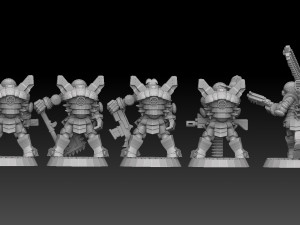 Astroknight Megapack Barehead Edition 3D प्रिंट मॉडल