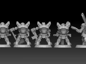 Astroknight Megapack Barehead Edition 3D Print Model
