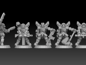 Astroknight Megapack Barehead Edition 3D प्रिंट मॉडल