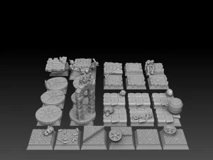 28mm Base Megapack 3D Print Model