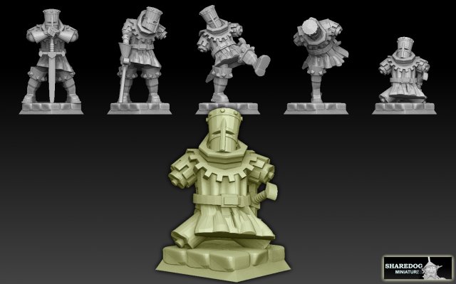 Black Knight Modelo de impresión 3D .c4d .max .obj .3ds .fbx .stl .blend 