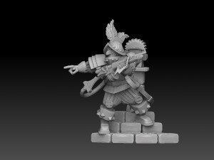 Anachronist Arquebusier Company Model Cetak 3D