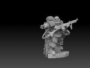Anachronist Arquebusier Company Model Cetak 3D