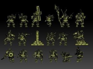 Anachronist Arquebusier Company Model Cetak 3D