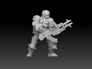 Combat Monks Cadre Megapack 3D Print Model