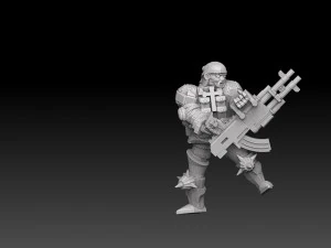 Combat Monks Cadre Megapack 3D Print Model