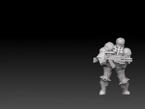 Combat Monks Cadre Megapack 3D Print Model