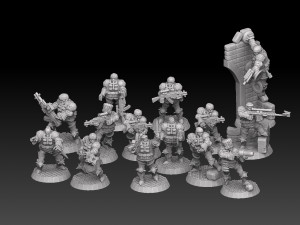 Combat Monks Cadre Megapack Modelo de impresión 3D