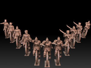 Wheeled Hussars 3D Print Model