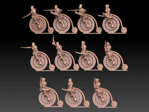 Wheeled Hussars 3D Print Model