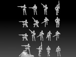 Steampunk Musketeers 3D Print Model