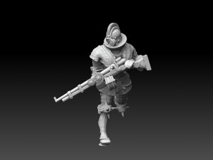 Steampunk Musketeers 3D Baskı Modeli