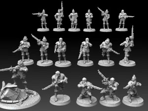Steampunk Musketeers 3D Print Model