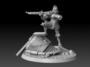 Steampunk Musketeers 3D Baskı Modeli