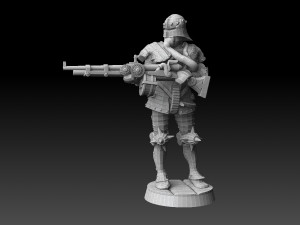 Steampunk Musketeers 3D Baskı Modeli