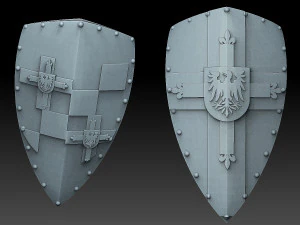 Paquete de escudos B&aacute;ltico Modelo de impresión 3D