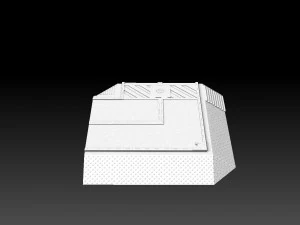 Modular Road Grid Streetlights And Crosswalks 3D Print Model