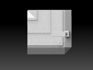 Modular Road Grid Streetlights And Crosswalks Model Cetak 3D