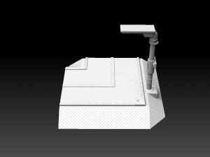 Modular Road Grid Streetlights And Crosswalks Model Cetak 3D