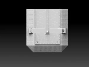 Modular Road Grid Streetlights And Crosswalks 3D Print Model