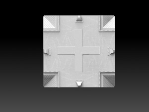 Modular Road Grid Streetlights And Crosswalks Model Cetak 3D