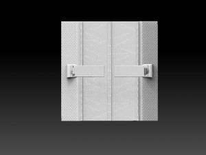 Modular Road Grid Streetlights And Crosswalks Model Cetak 3D