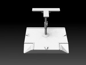 Modular Road Grid Streetlights And Crosswalks 3D Print Model