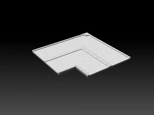Modular Road Grid Low Roads Addon 3D Print Model