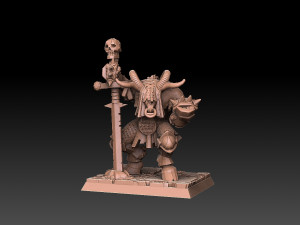 Undead Beastmen Chain Mail Swordsmen 3D 프린트 모델