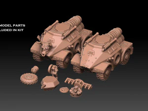Space Dwarf Rocket APC 3D Print Model