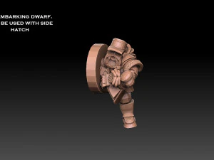 Space Dwarf Rocket APC 3D Print Model
