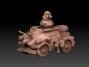 Space Dwarf Rocket APC 3D प्रिंट मॉडल