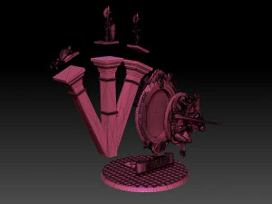 Miroir de conjuration magique Modèles 3D en vedette