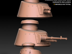 Renault FT Tank Turrets 3D Print Model