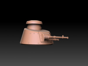 Renault FT Tank Turrets Modèles 3D en vedette