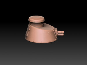 Renault FT Tank Turrets Modèles 3D en vedette