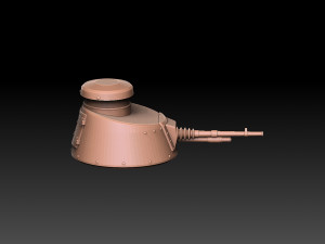 Renault FT Tank Turrets Modèles 3D en vedette