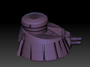 Renault FT Tank Turrets Modèles 3D en vedette