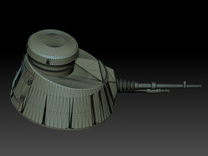 Renault FT Tank Turrets Modèles 3D en vedette