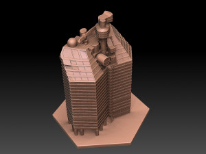 Lilla Bommen Swedish Skyscraper Modèles 3D en vedette