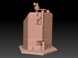 Lilla Bommen Swedish Skyscraper Modèles 3D en vedette