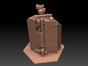 Lilla Bommen Swedish Skyscraper Modèles 3D en vedette