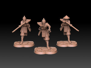 Ashigaru Musket Regiment Modello di stampa 3D