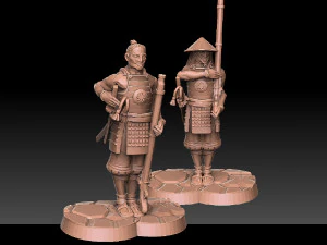 Ashigaru Musket Regiment 3D Print Model