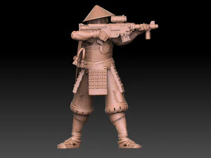 Ashigaru Lasrifle Regiment 3D Print Model