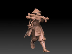 Ashigaru Lasrifle Regiment 3D Print Model