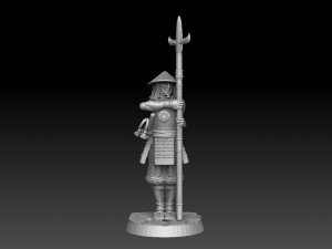 Ashigaru Yari Regiment Modelo de impresión 3D