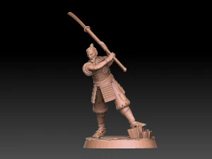 Ashigaru Naginata Regiment 3D Print Model