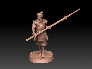 Ashigaru Naginata Regiment Modelo de Impressão 3D